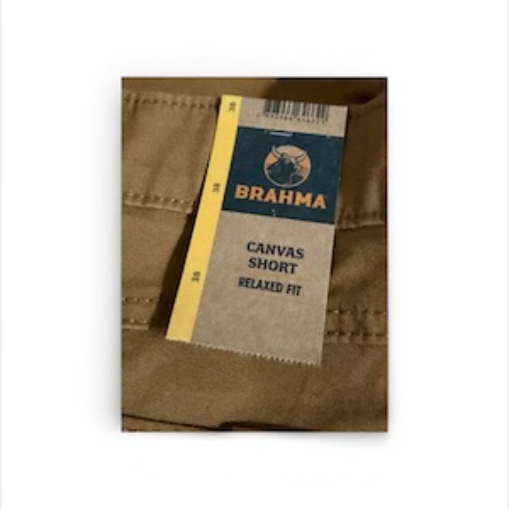 Brahma Size 38 Shorts Mens 9" Inseam NWT Brown - Picture 3 of 3